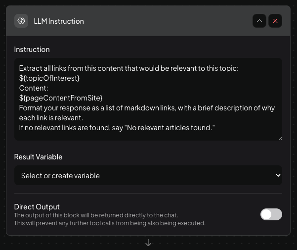 UI when no flows exist