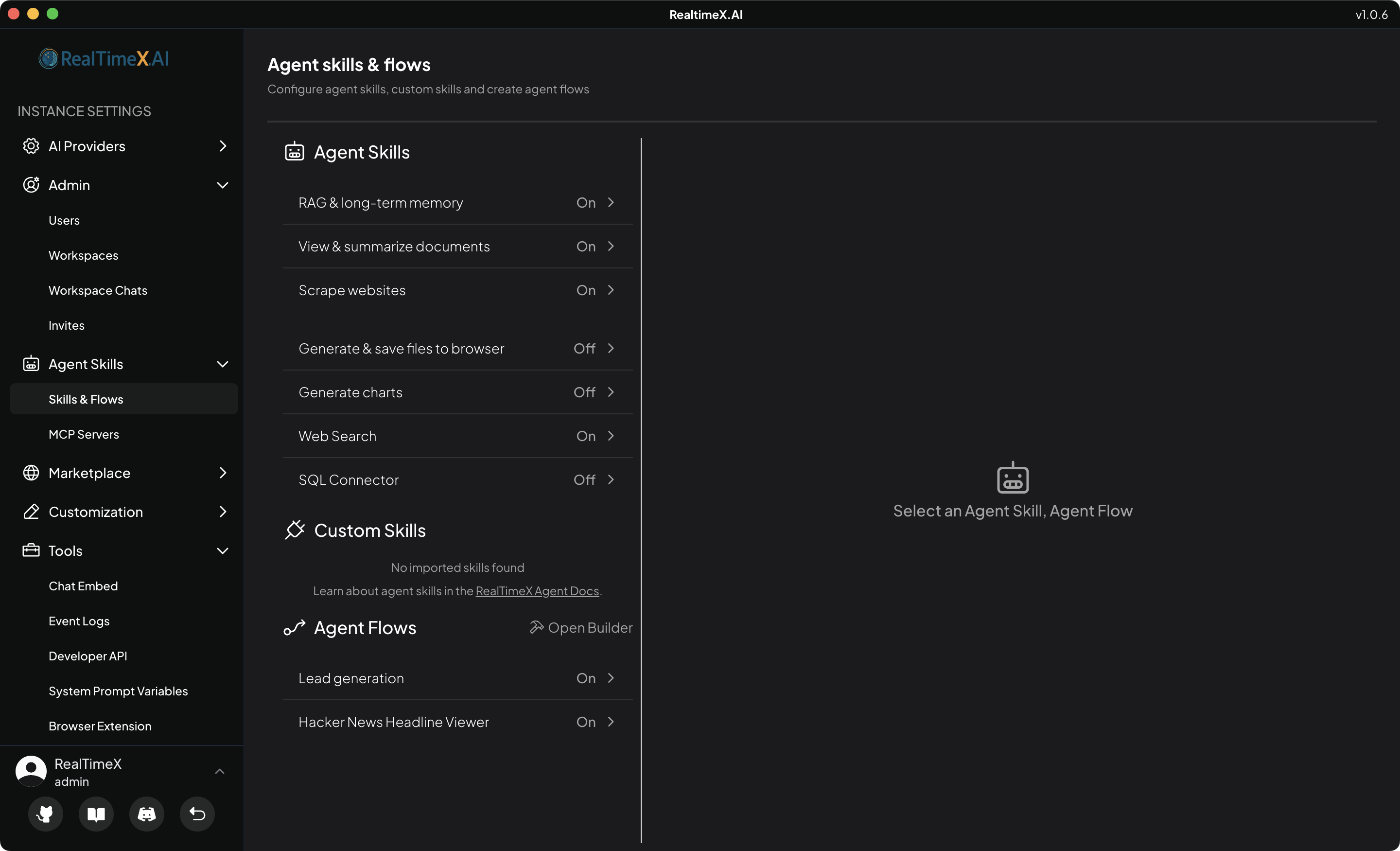RealTimeX Agent Skills