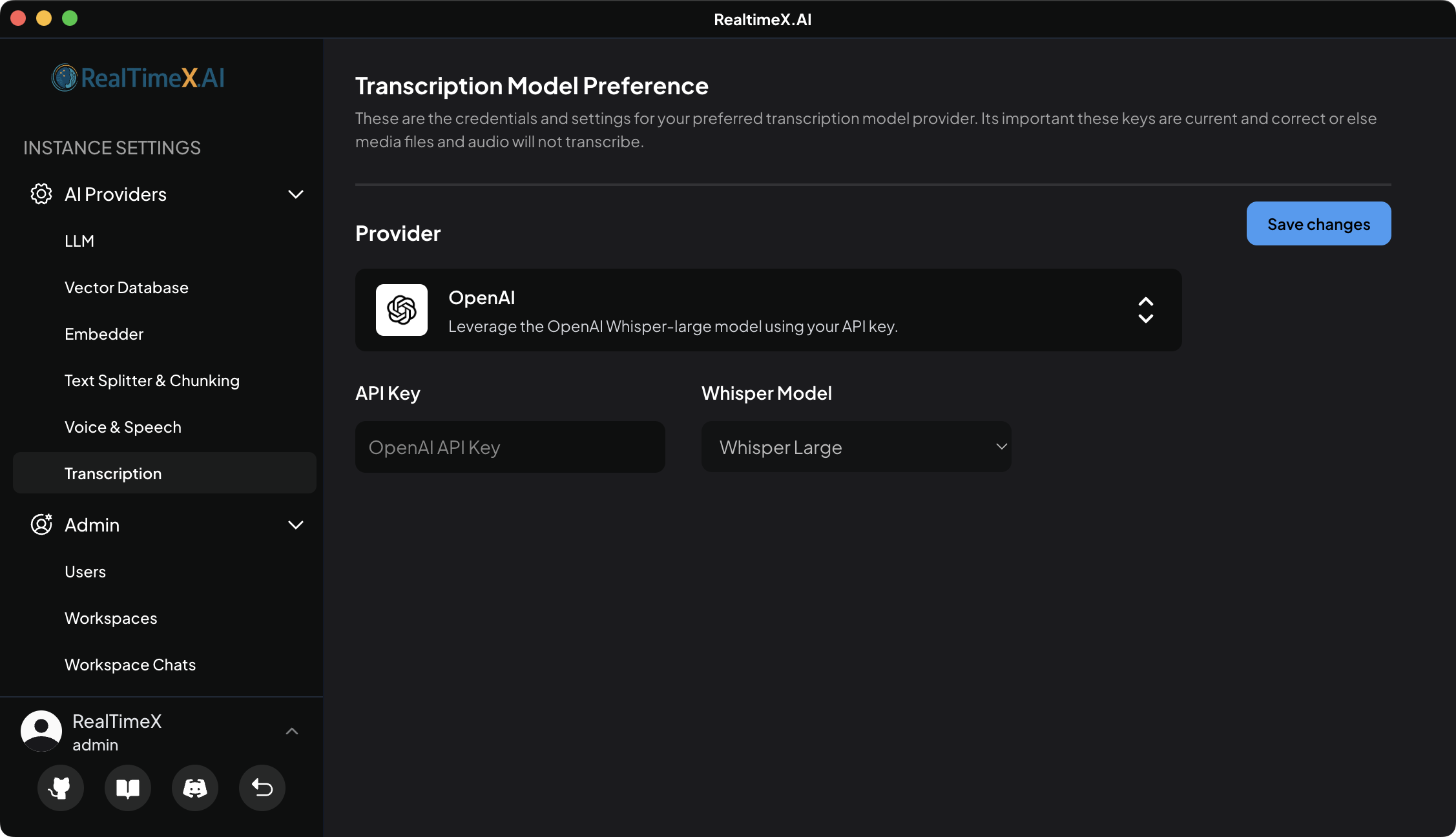 OpenAI Transcription Model